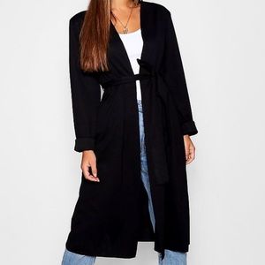 Boohoo Black Duster